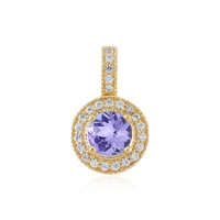 Pendentif en or et Tanzanite non chauffée