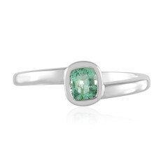 Bague en argent et Emeraude de Russie