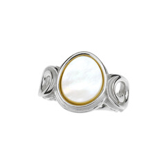 Bague en argent et Nacre