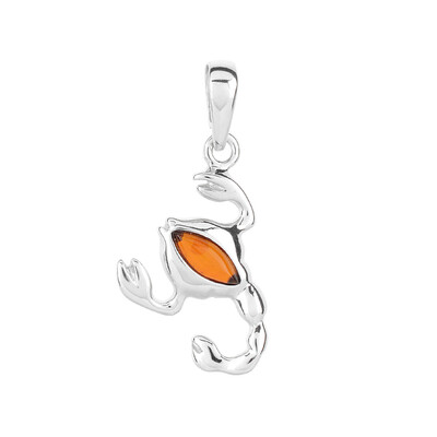 Pendentif en argent et Ambre baltique (dagen)
