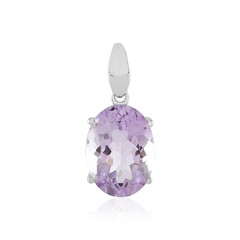 Pendentif en argent et Améthyste Rose de France