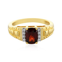 Bague en argent et Grenat du Mozambique