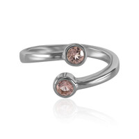 Bague en argent et Topaze impériale d'Ouro Preto