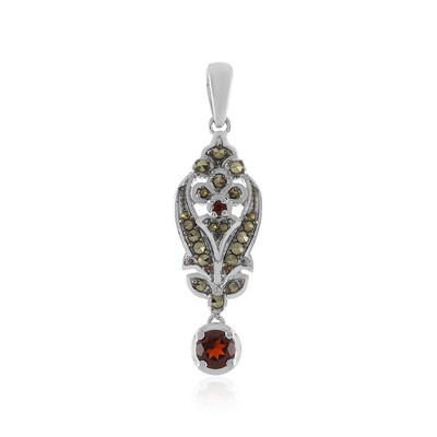 Pendentif en argent et Grenat du Mozambique