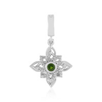 Pendentif en argent et Diopside de Russie