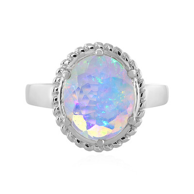 Bague en argent et Opale Welo