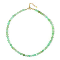 Collier en argent et Chrysoprase