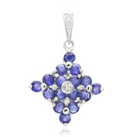 Pendentif en argent et Saphir de Kanchanaburi