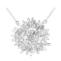 Collier en argent et Topaze blanche