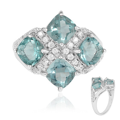Bague en argent et Fluorite d'Esperanza