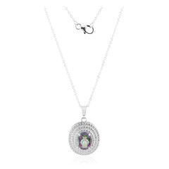 Collier en argent et Quartz mystique