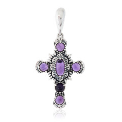 Pendentif en argent et Améthyste de Zambie (Desert Chic)