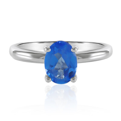 Bague en argent et Topaze Bleue Indigo
