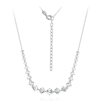Collier en argent et Topaze blanche (Adela Silber)