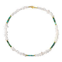 Collier en argent et Quartz blanc