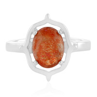 Bague en argent et Pierre du Soleil