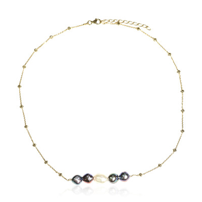 Collier en argent et Perle blanche de culture d'eau douce (TPC)
