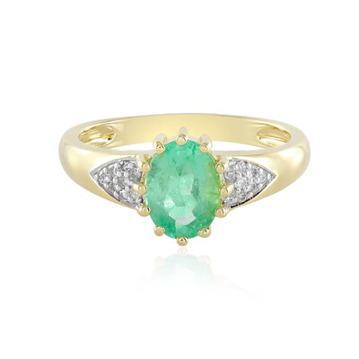 Bague en or et Emeraude de Colombie