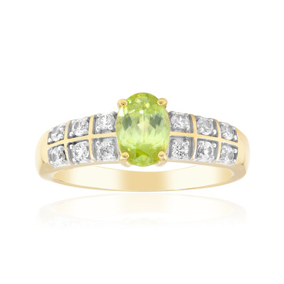 Bague en or et Sphène de Capelinha