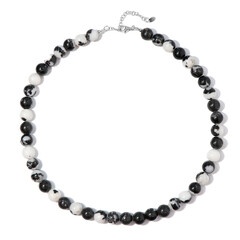 Collier en argent et Dolomite White Buffalo