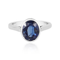 Bague en argent et Kyanite du Népal