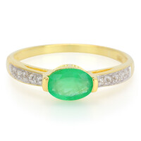 Bague en argent et Emeraude de Bahia
