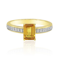 Bague en or et Saphir orange de Ban Ka Cha