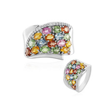 Bague en argent et Saphir