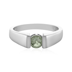Bague en argent et Améthyste verte