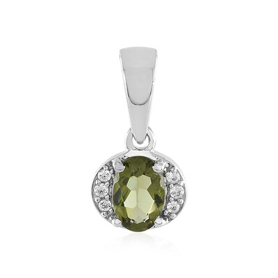 Pendentif en argent et Moldavite
