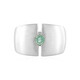 Bague en argent et Emeraude de Russie (de Melo)