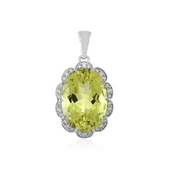 Pendentif en argent et Quartz citron