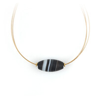 Collier en argent et Agate