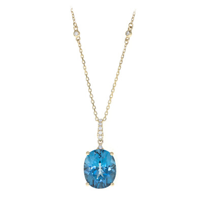 Collier en or et Topaze bleu de Londres (CIRARI)