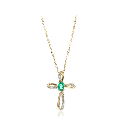 Collier en or et Emeraude de Zambie (CIRARI)