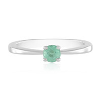 Bague en argent et Emeraude de Colombie