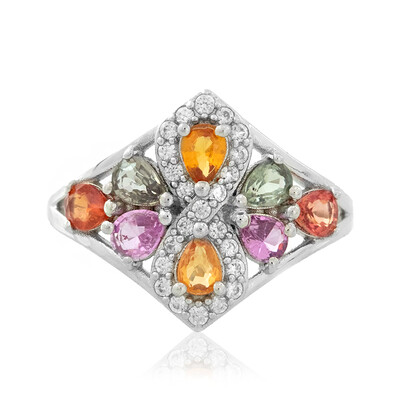 Bague en argent et Saphir