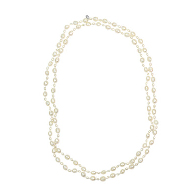 Collier en argent et Perle de culture d'eau douce (TPC)