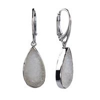Boucles d'oreilles en argent et Agate Druzy