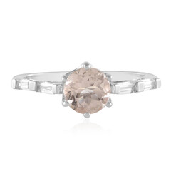 Bague en or et Morganite du Brésil