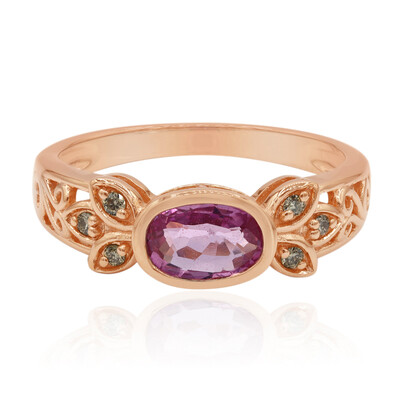 Bague en or et Saphir parme (Annette)