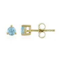 Boucles d'oreilles en argent et Topaze bleu Suisse