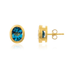 Boucles d'oreilles en argent et Topaze de Marambaia