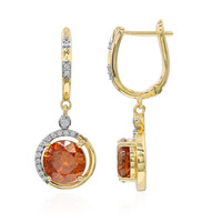 Boucles d'oreilles en or et Sphalérite d’Espagne