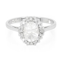 Bague en argent et Pétalite