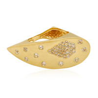 Bague en argent et Topaze blanche