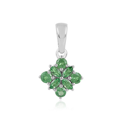 Pendentif en argent et Grenat Tsavorite