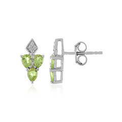 Boucles d'oreilles en argent et Péridot de l'Arizona