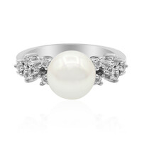 Bague en argent et Perle de culture d'eau douce