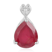 Pendentif en argent et Rubis de Madagascar